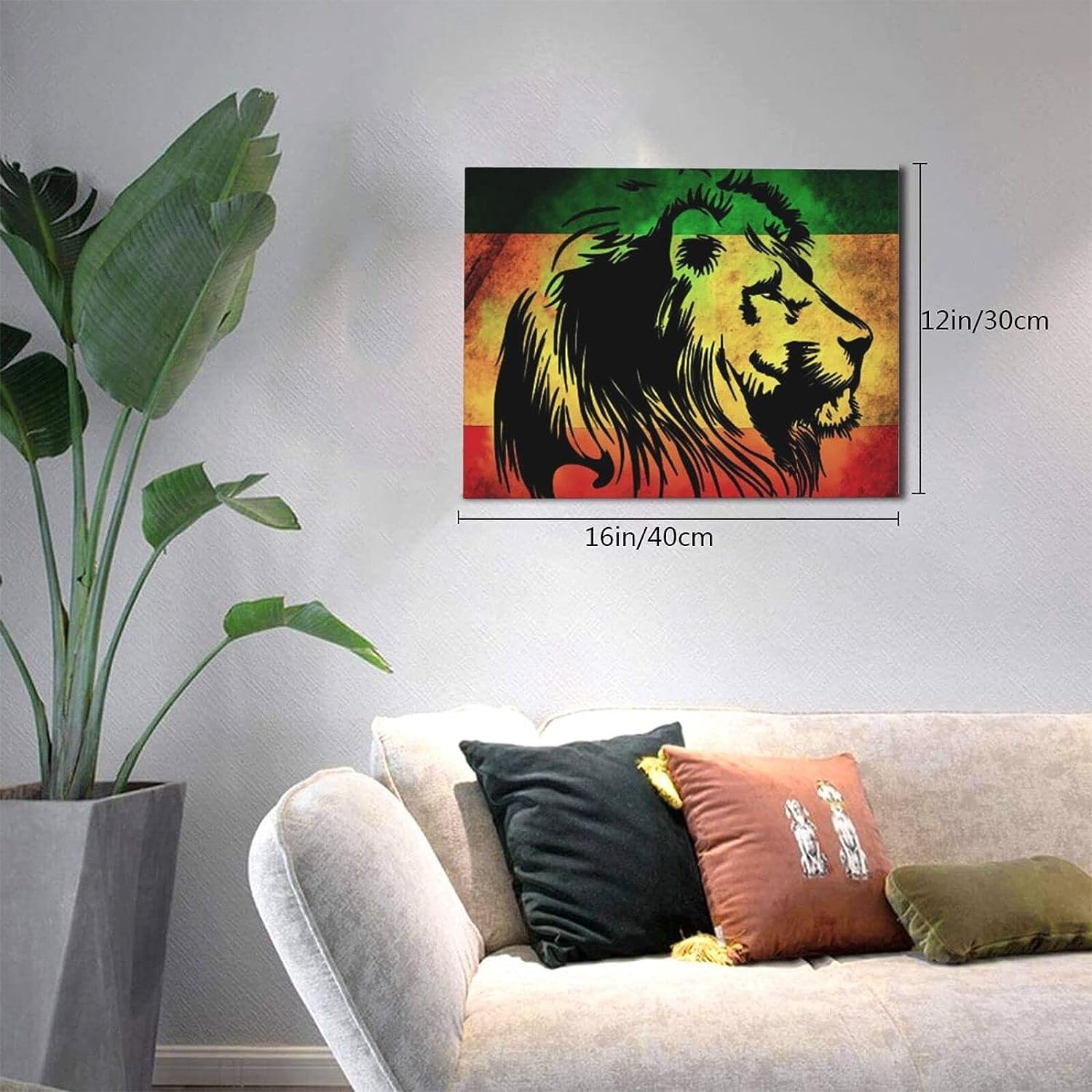 Amazon.co.jp: アートパネル ポスター 絵画 ジャマイカ レゲエ風の旗