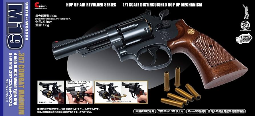 Amazon | クラウンモデル ホップアップ エアリボルバー No.21 S&W M19