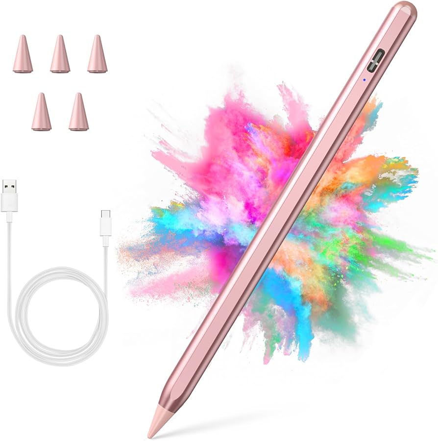 Stylus Pen for iPad 2018-2023 with Palm Rejection, Active Pencil