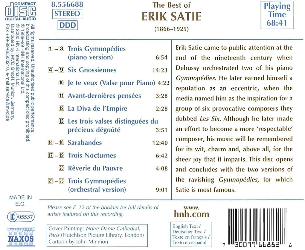 Amazon.com: Best of Erik Satie: CDs & Vinyl