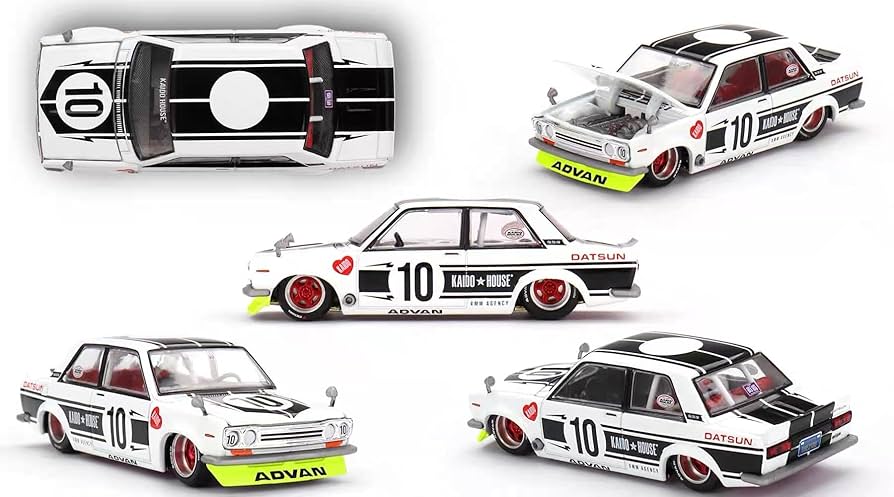 Amazon | 1/64 MINI GT KAIDO HOUSE DATSUN 510 STREET TEAM #10 街道