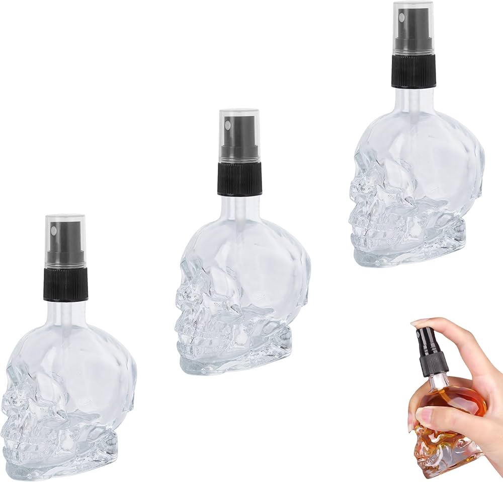 Amazon.co.jp: JANKOW スカル型 香水アトマイザー 60ml スカルスプレー