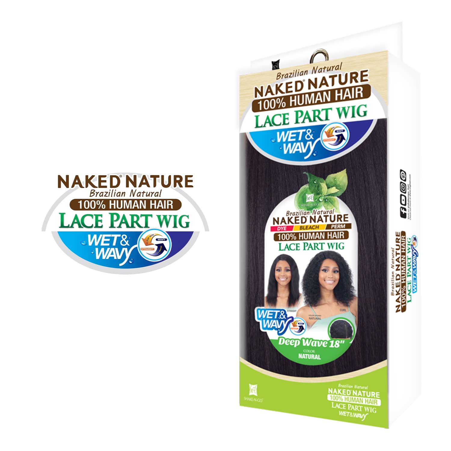 Amazon.com : Shake-N-Go Naked Nature Brazilian Natural Human Hair