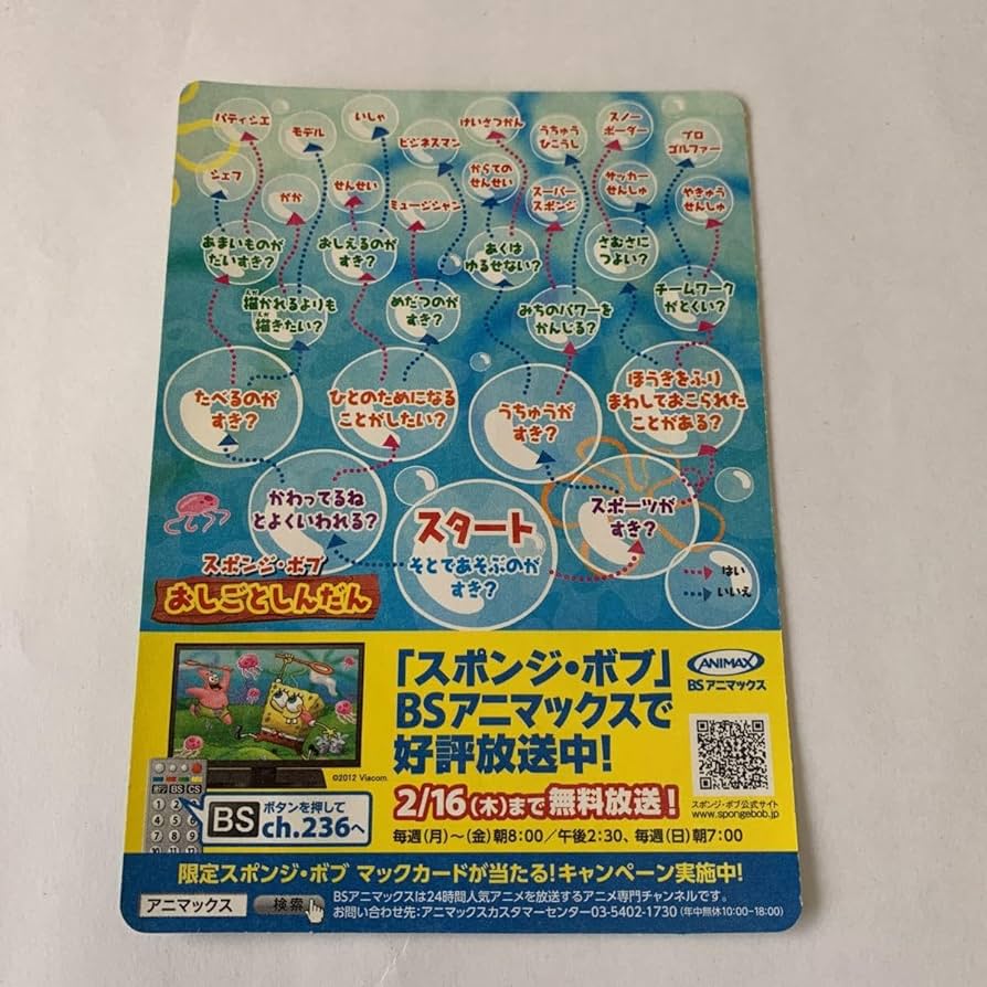 Amazon.co.jp: シール マック ハッピーセット スポンジボブ おしごと