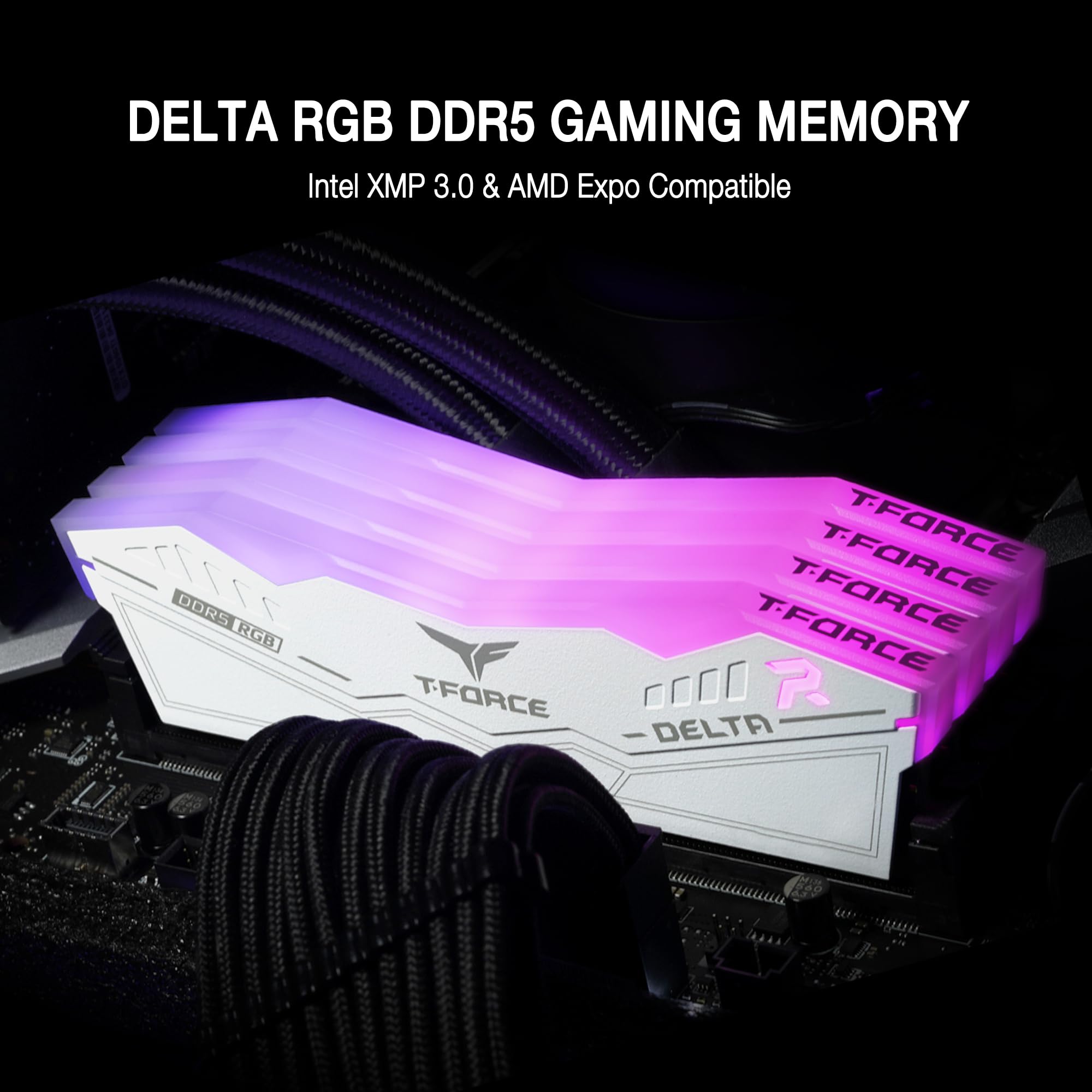 TEAMGROUP T-Force Delta RGB DDR5 Ram 48GB (2x24GB) 7200MHz PC5