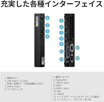 Amazon.co.jp: Lenovo デスクトップパソコン ThinkCentre M75q Tiny