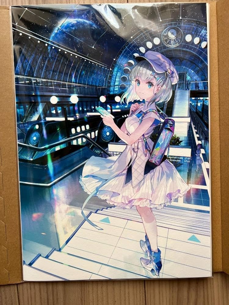 Amazon.co.jp: 藤ちょこ 直筆サイン入り複製原画 光る美少女展3 A4