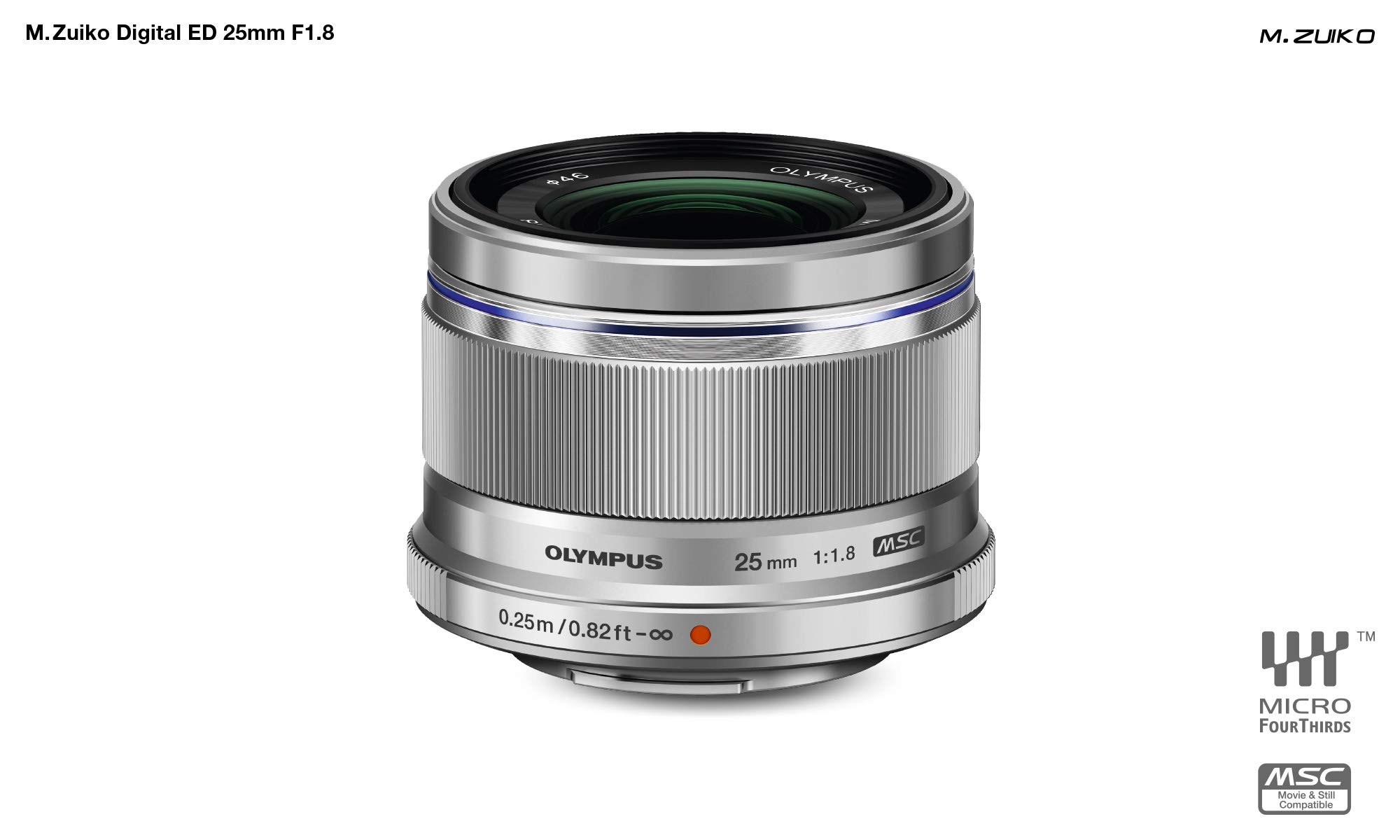 Amazon.co.jp: OLYMPUS 単焦点レンズ M.ZUIKO DIGITAL 25mm F1.8 SLV