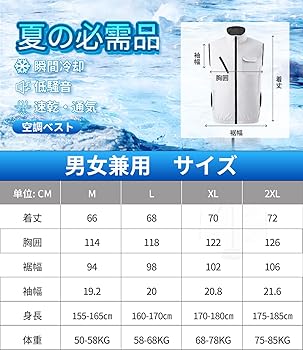 Amazon.co.jp: [FGTGGG] ファン付きベスト【2025新登場＆28V超高出力