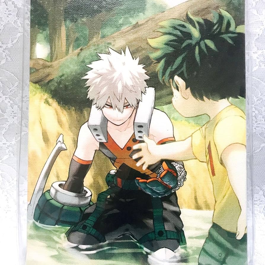 ヒロアカ 原画展 アートポスター The Beginning 緑谷出久 爆豪勝己