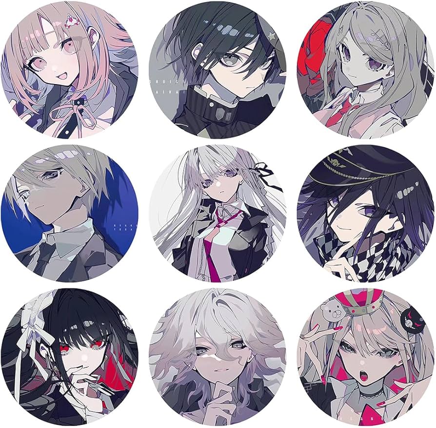 Amazon.co.jp: 赤松楓 缶バッジ ダンガンロンパ 非公式 霧切響子 七海