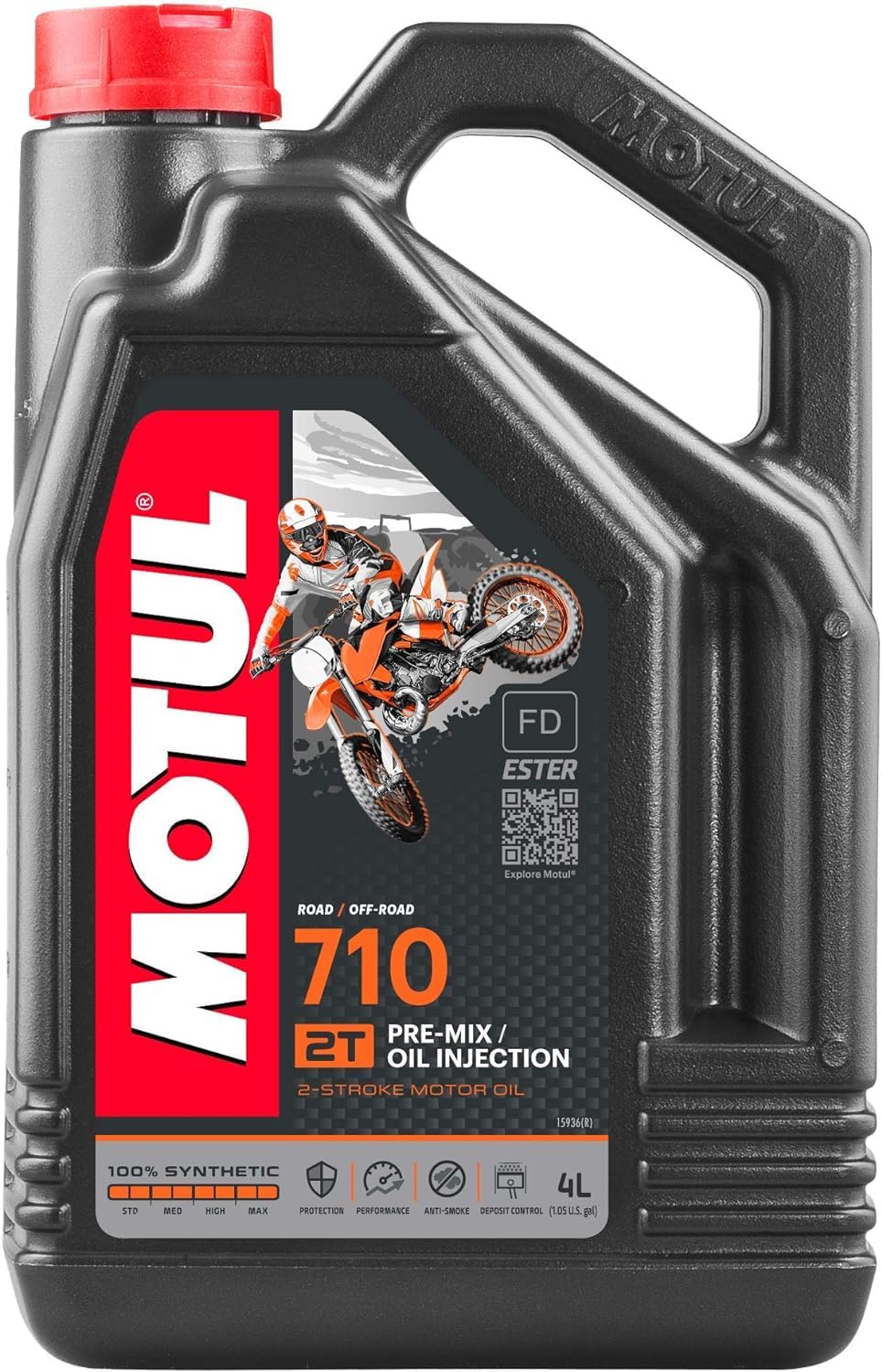 Amazon | MOTUL(モチュール) 710 2T バイク用エンジンオイル 100%化学