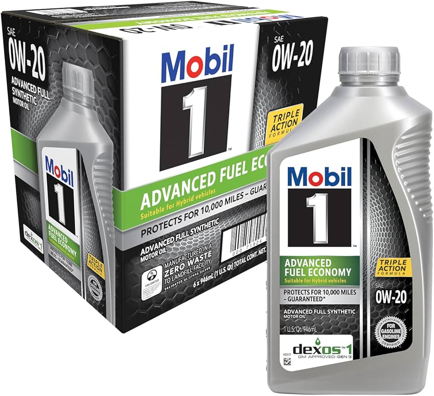 Amazon | Mobil 1 Advanced Fuel Economy 完全合成モーターオイル 0W