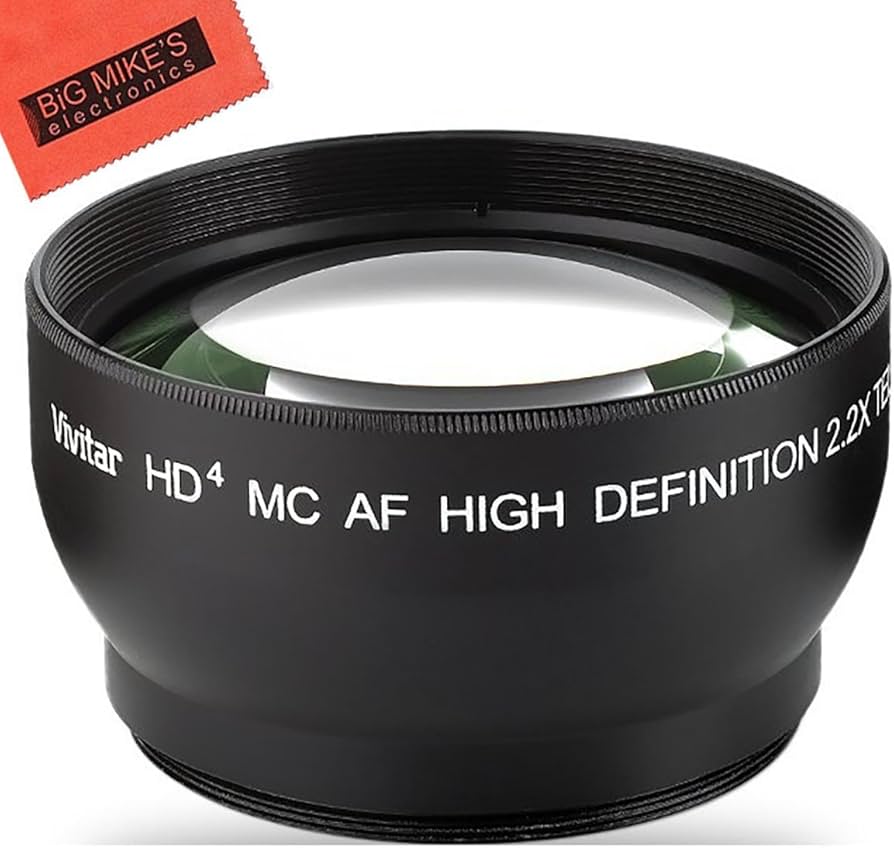 Amazon.com : 43mm 2.2X Telephoto Lens for Canon Vixia HF R80, R82