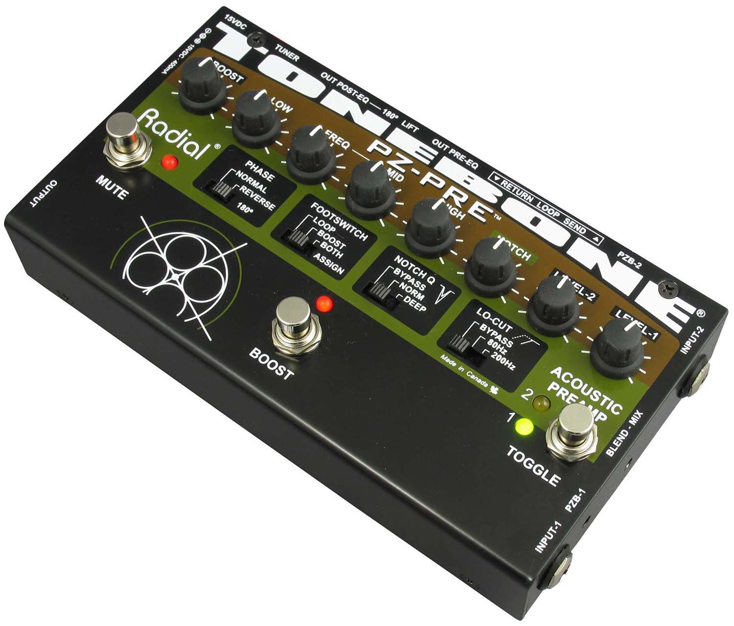 Amazon | Radial ラジアル 2CHアコースティック・プリアンプ Tonebone