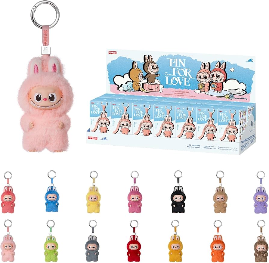 Amazon.com: POP MART The Monsters Pin for Love Series-Vinyl Plush