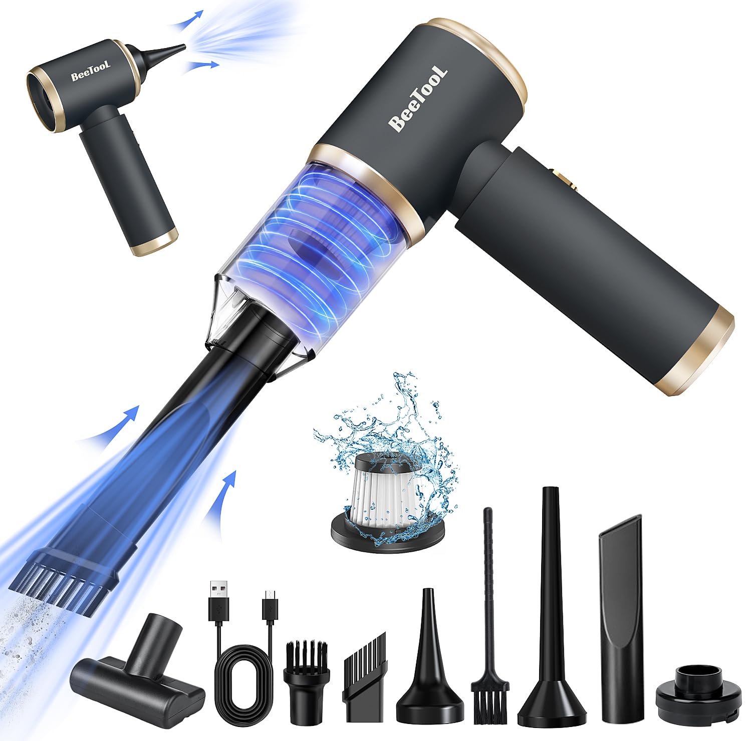 Amazon.co.jp: ハンディクリーナー 多機能【2024新進化 】BeeTool 車用