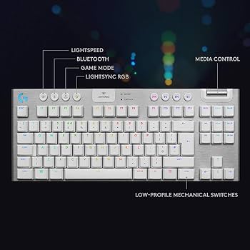 Amazon.com: Logitech G915 TKL White Tactile Tenkeyless Lightspeed