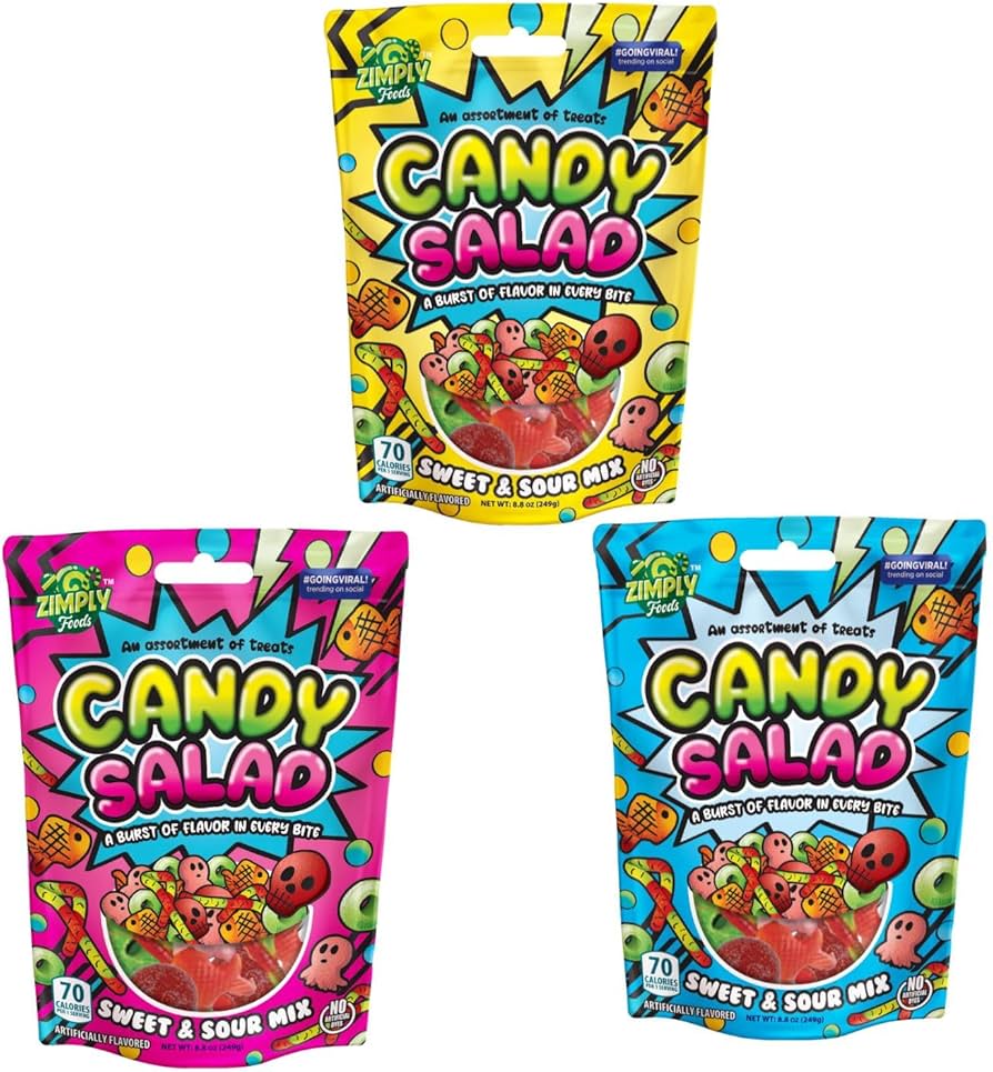 Amazon.com : Zimply Foods Sweet and Sour Gummy Mix Candy Variety