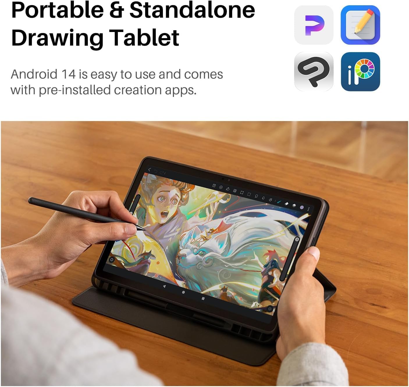 Amazon.com: HUION KAMVAS Slate 11 Standalone Drawing Tablet No