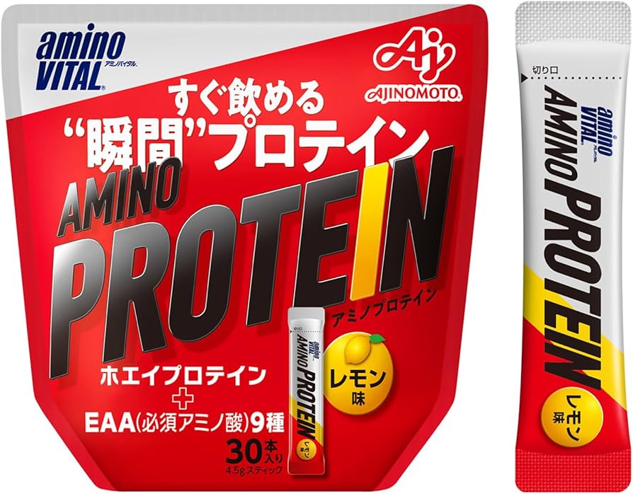 Amazon | アミノバイタル 味の素 アミノプロテイン レモン味 30本入