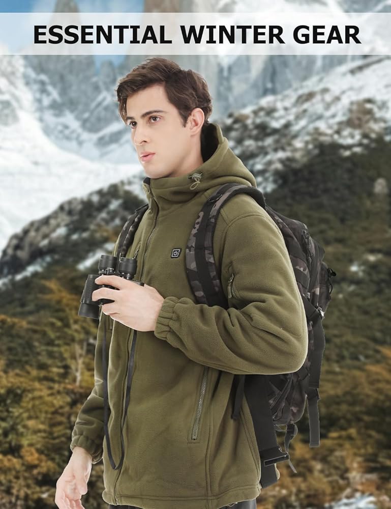 Amazon.com: Vokora Mens Heated Jacket with 16000mAh Battery Pack