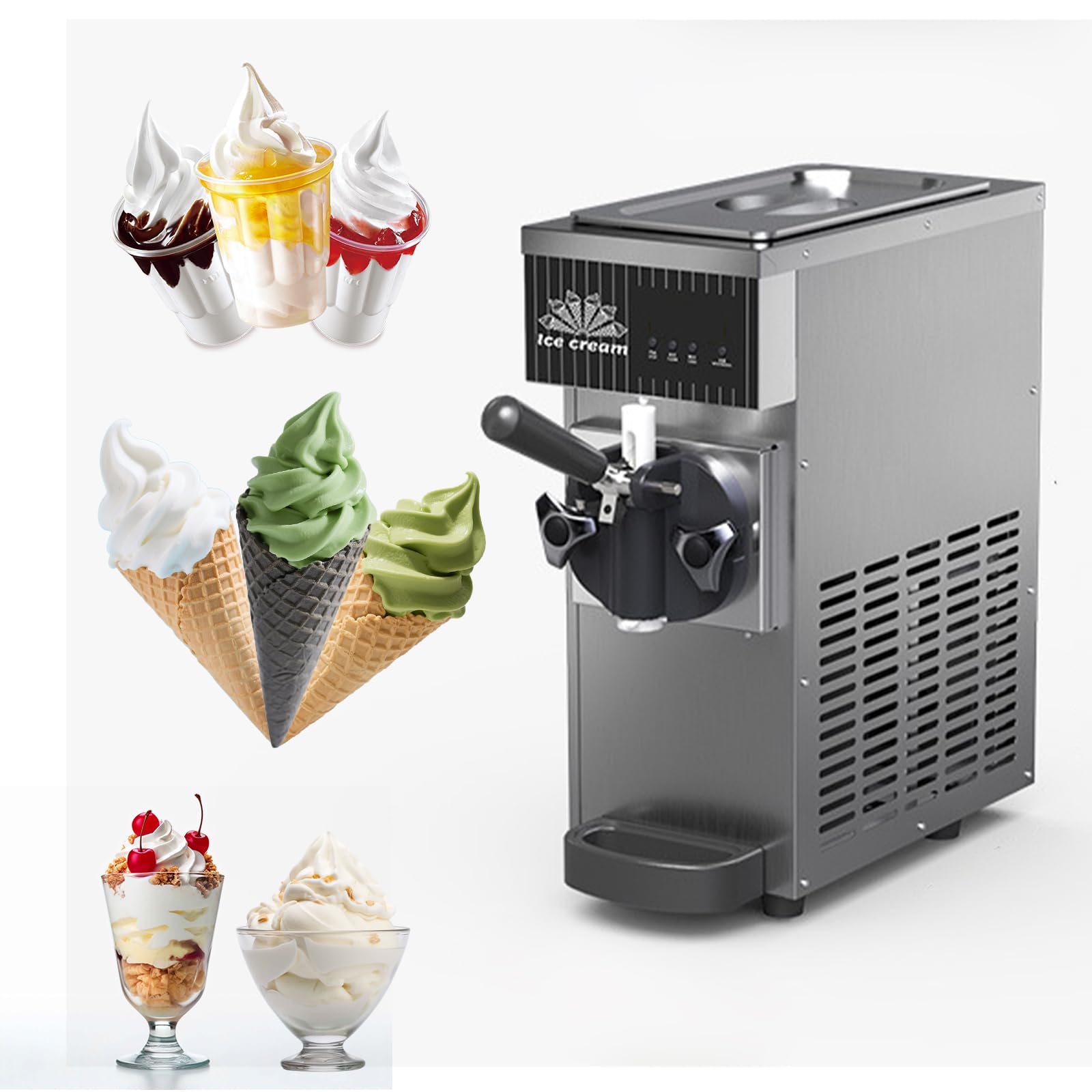 Amazon | ZEWTA 家庭用 ソフトクリームメーカー 【※100V 60Hz/西日本