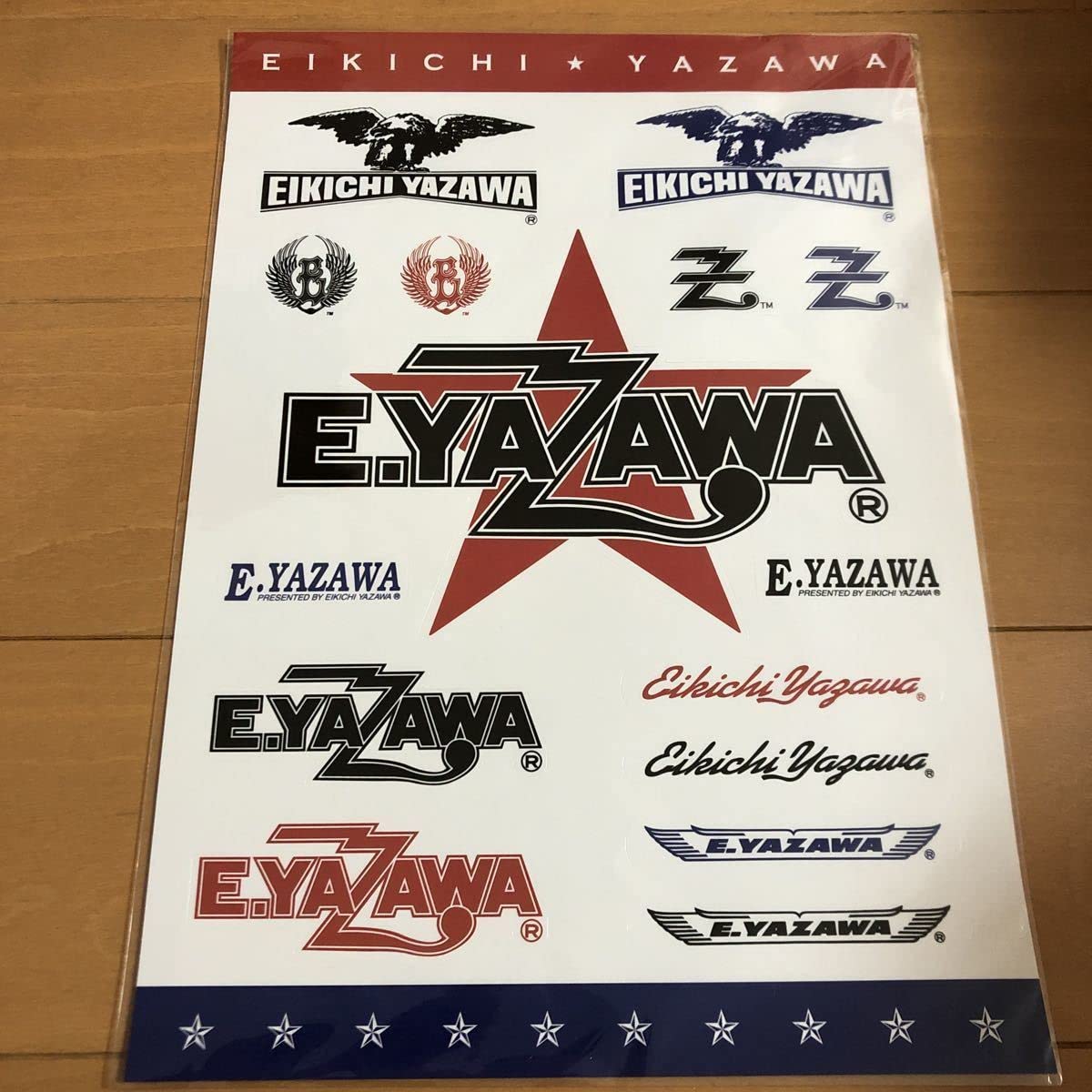Amazon.co.jp: 矢沢永吉 特典ステッカーシート ロゴ 星 ワシゴロ