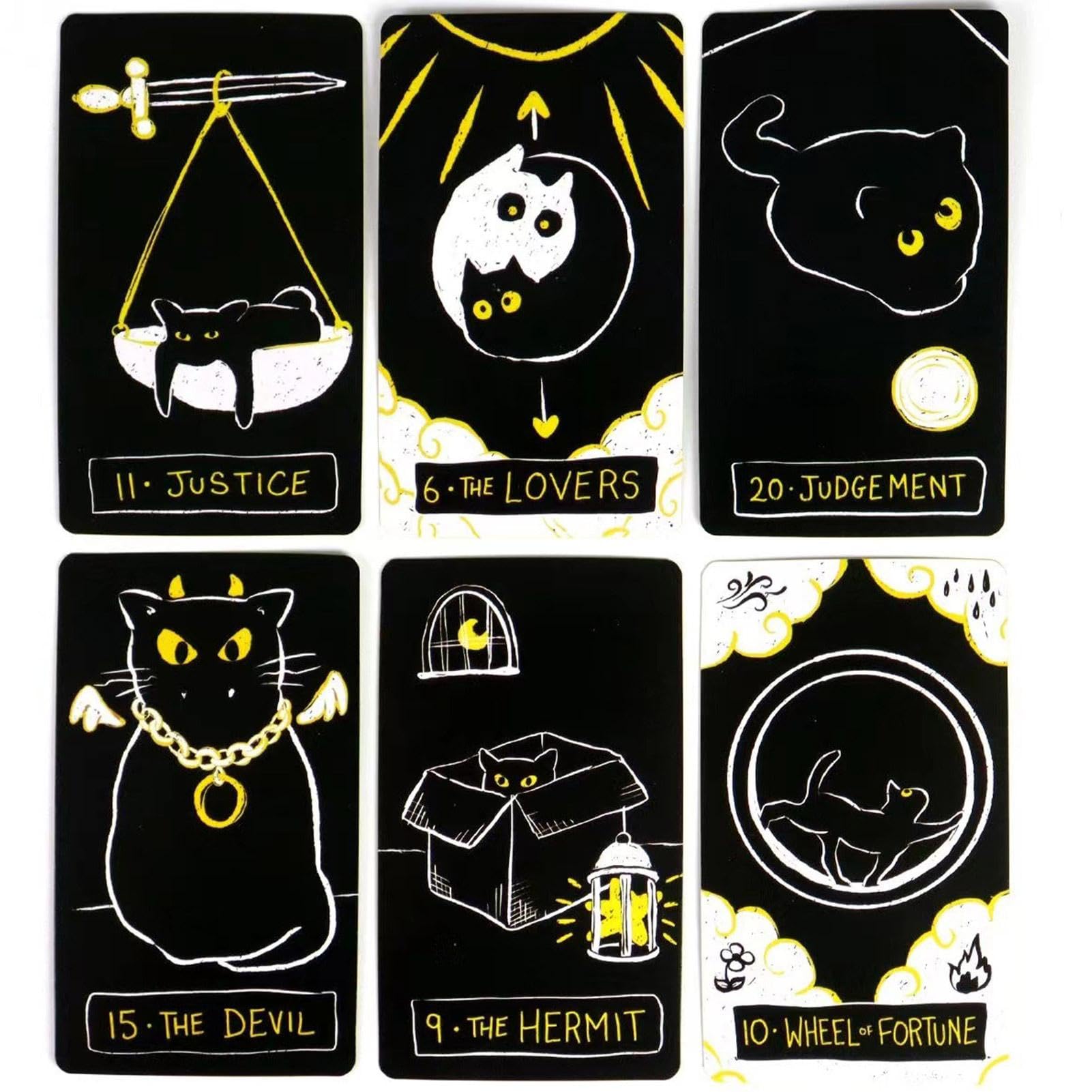 Amazon.co.jp: タロットカードセット 猫タロット占いカード タロット
