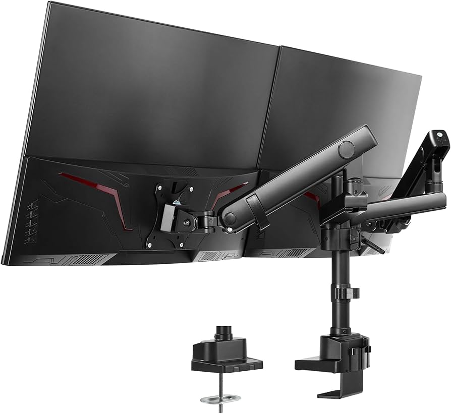 Amazon.co.jp: AVLT モニターアーム デュアル 17~32インチ 2画面対応