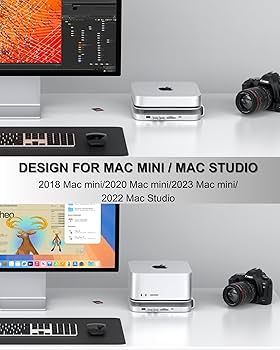 Amazon.com: GEWOKLIY Mac mini Dock and Stand with NVMe/SATA M.2