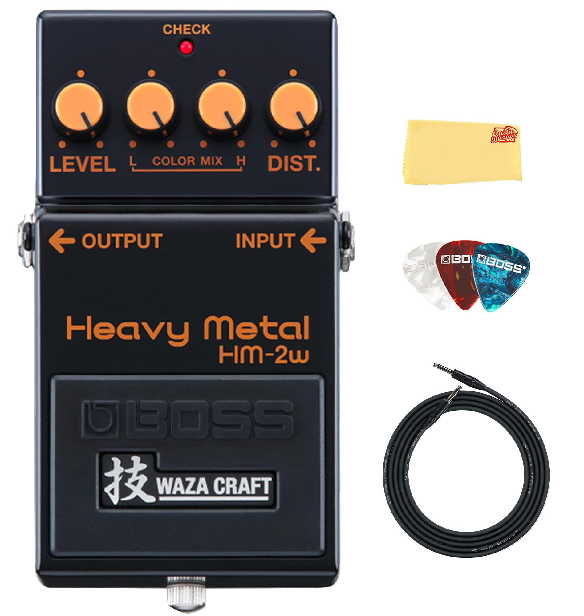 Amazon.com: Boss HM-2W Heavy Metal Distortion Pedal Bundle with