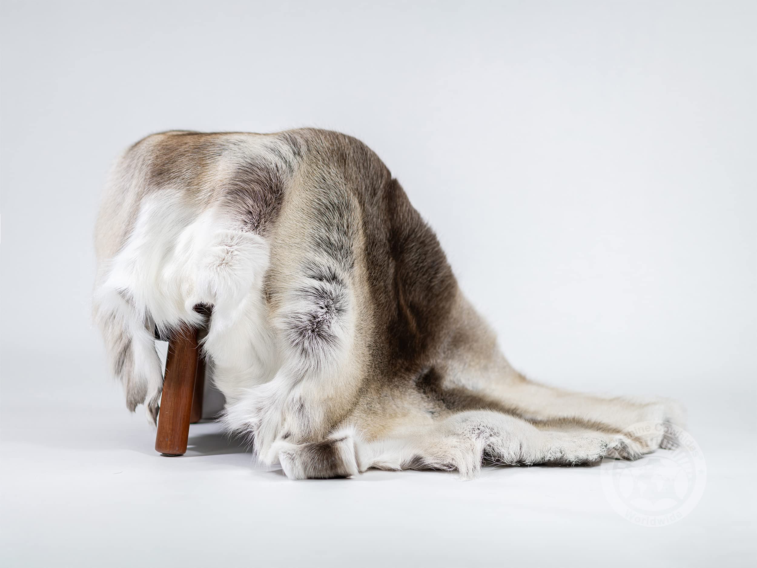 Amazon | Sunshine Cowhides 100% 本物の北欧トナカイハイドラグ