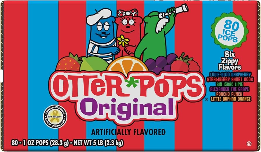 Amazon.com: Otter Pops Freezer Bars, Ice Pops, Original Flavors