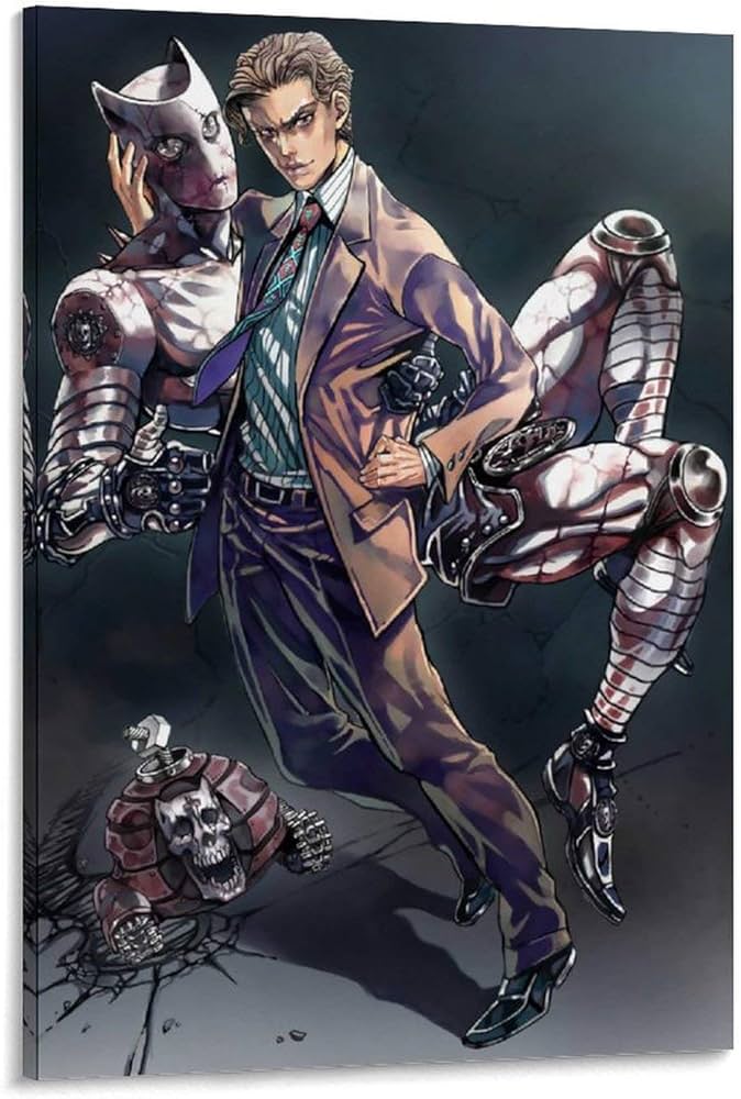 Anime Jojo Bizarre Adventure Kira Yoshikage Killer Queen Poster