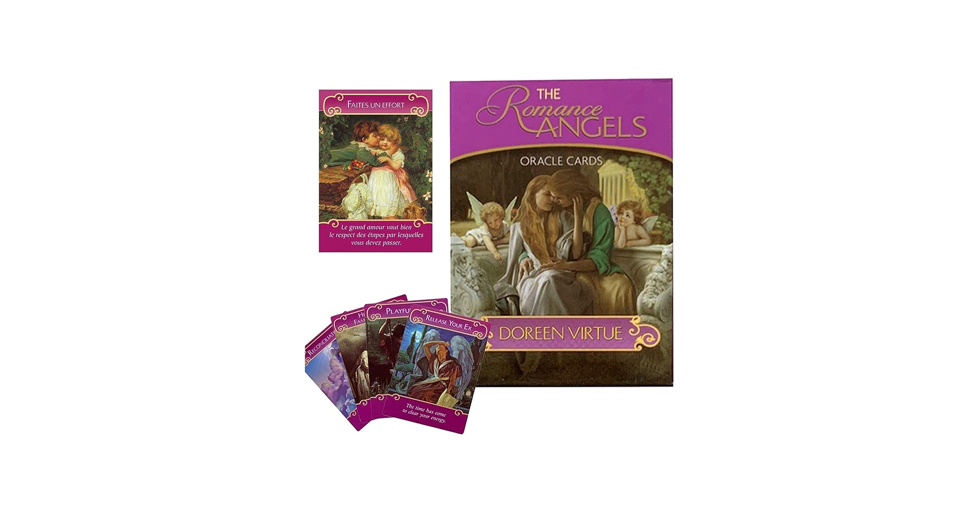 Amazon | タロットカードオラクルカード44枚ロマンスエンジェル