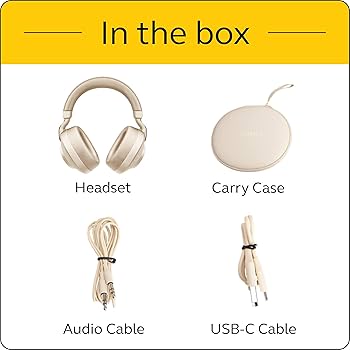 Amazon.com: Jabra Elite 85h Wireless Bluetooth Headphones, Gold