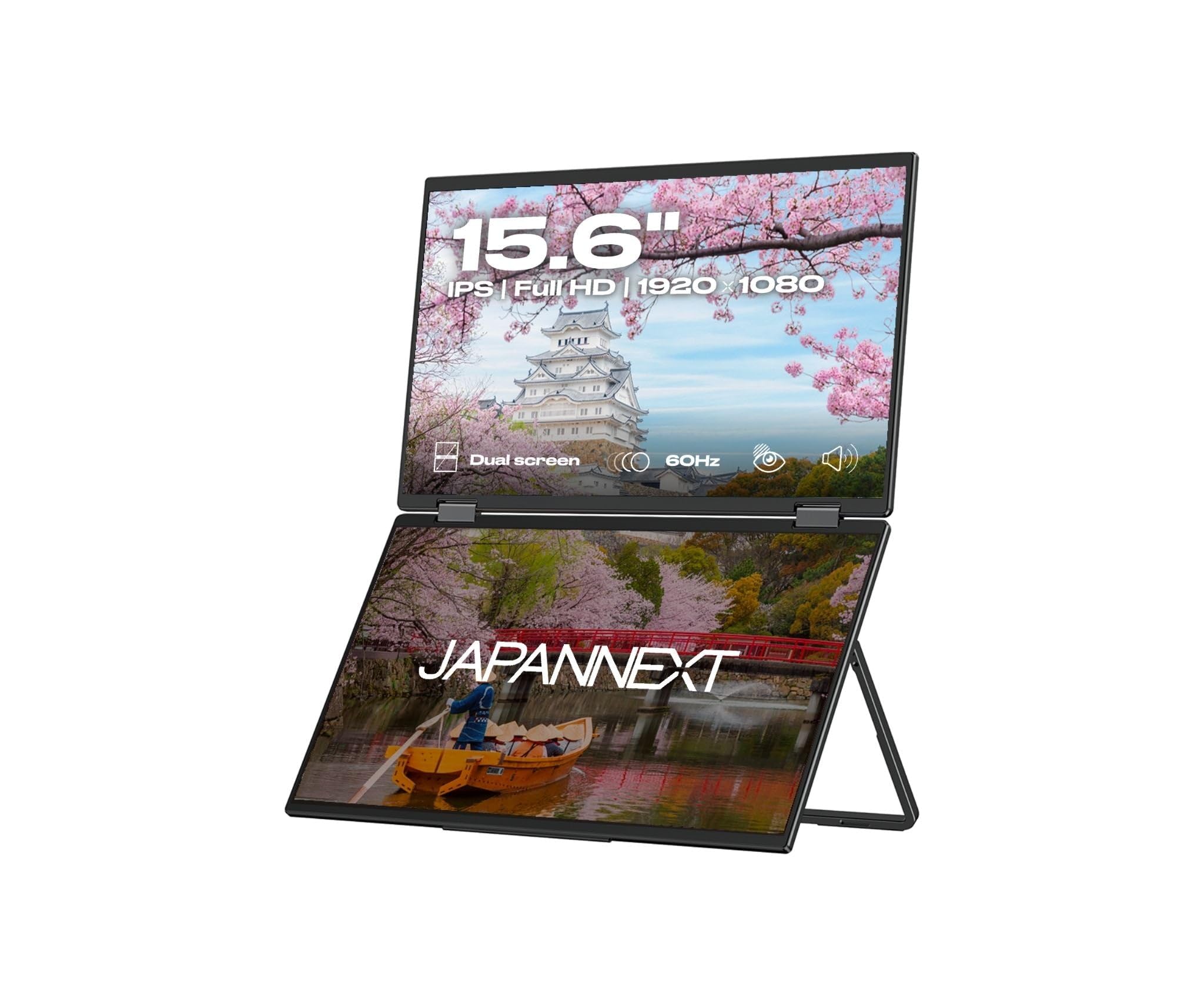 Amazon.co.jp: JAPANNEXT 15.6インチ IPSパネルx2搭載 フルHD
