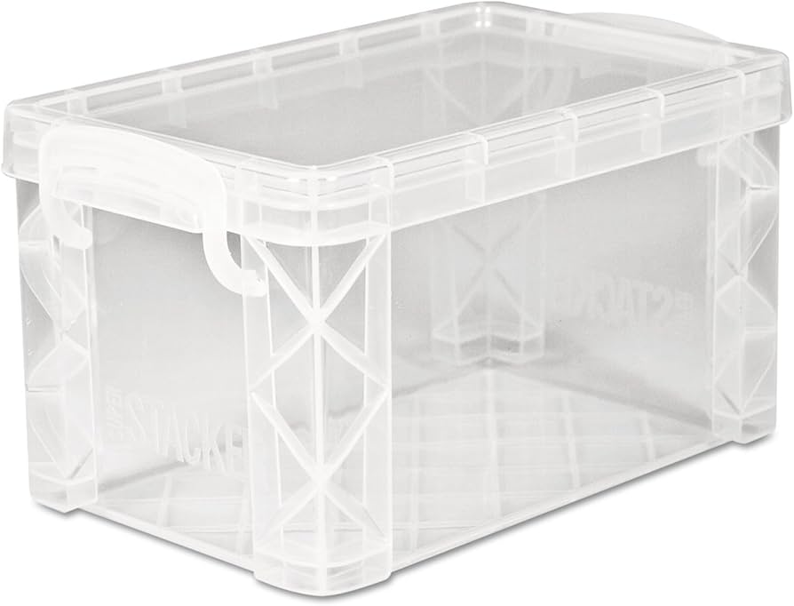 Amazon.com: Advantus 40307 Super Stacker Storage Boxes, Hold 400 3