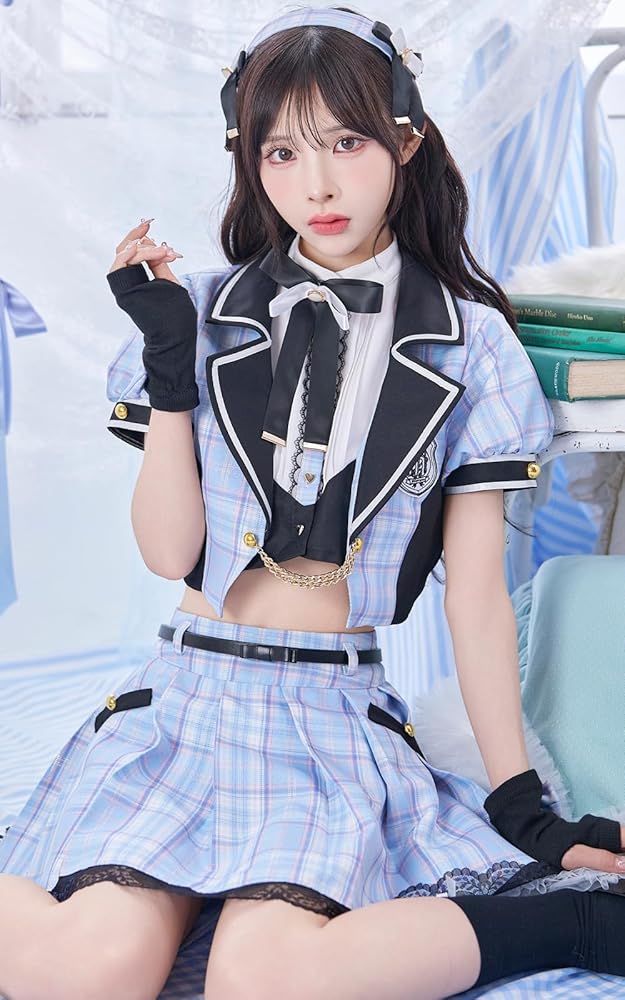 Amazon.co.jp: [Malymoon] コスプレ 緩苺 K-POP 制服 ブレザー
