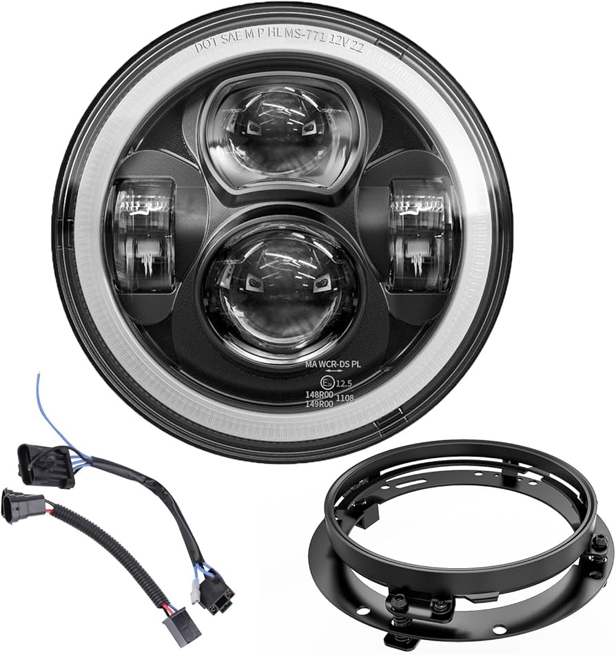 Amazon | Z-OFFROAD アップグレード 7インチ オートバイ LED ヘッド