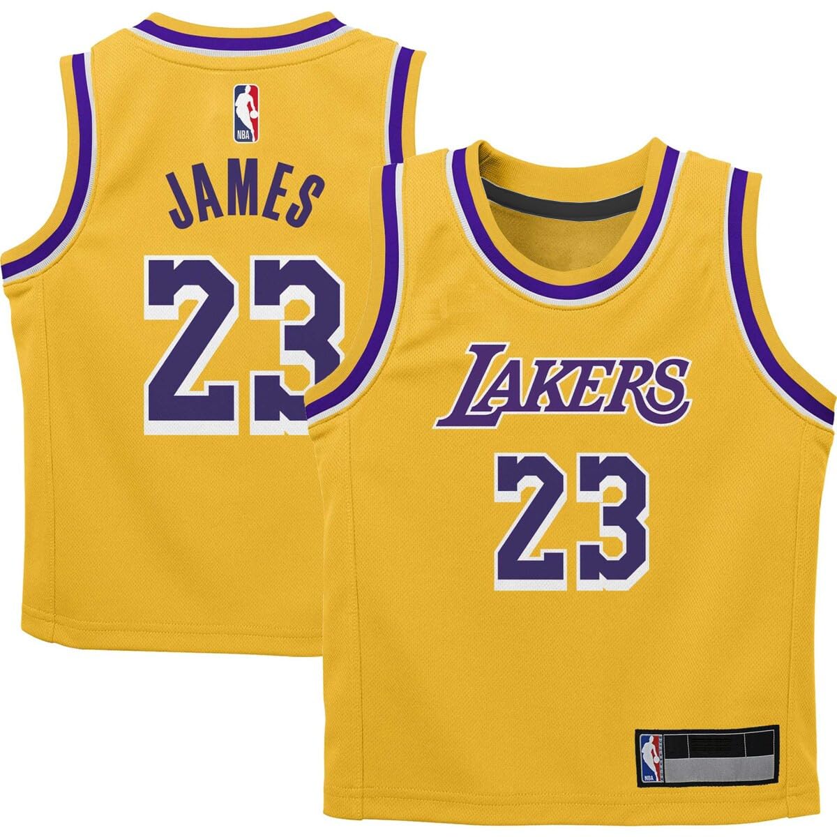 Outerstuff Lebron James Los Angeles Lakers NBA Kids 4-7 Replica