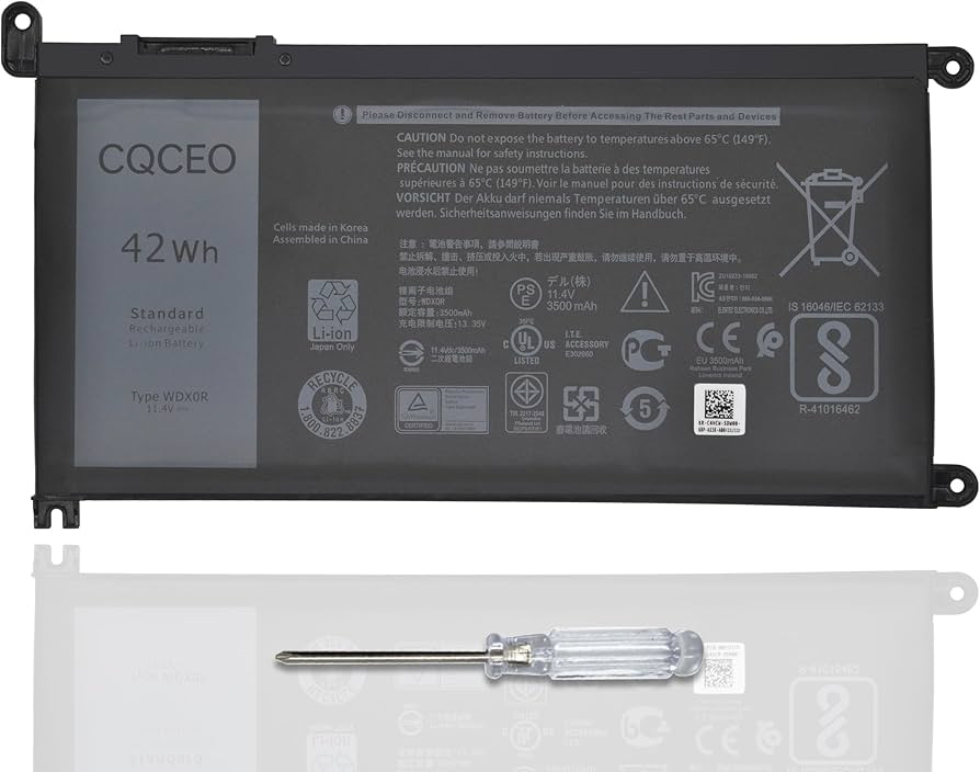 Amazon.com: CQCEO WDX0R Laptop Battery for Dell Inspiron 5538 5565