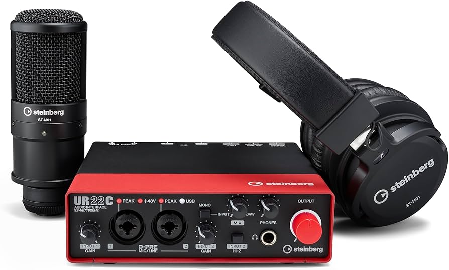 Amazon.com: Steinberg UR22C Recording Pack With Mic & Headphones