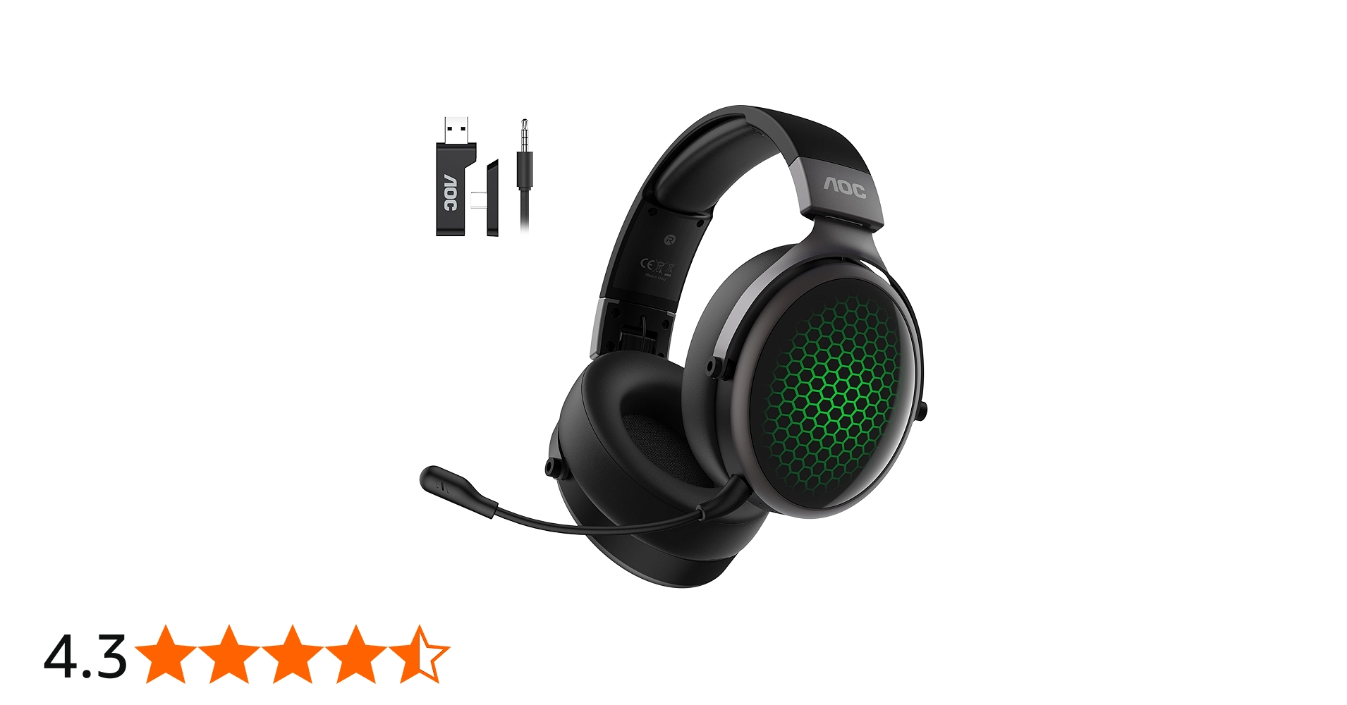 Amazon.co.jp: 【AOCゲーミングヘッドセット】7.1ch・50mmドライバー