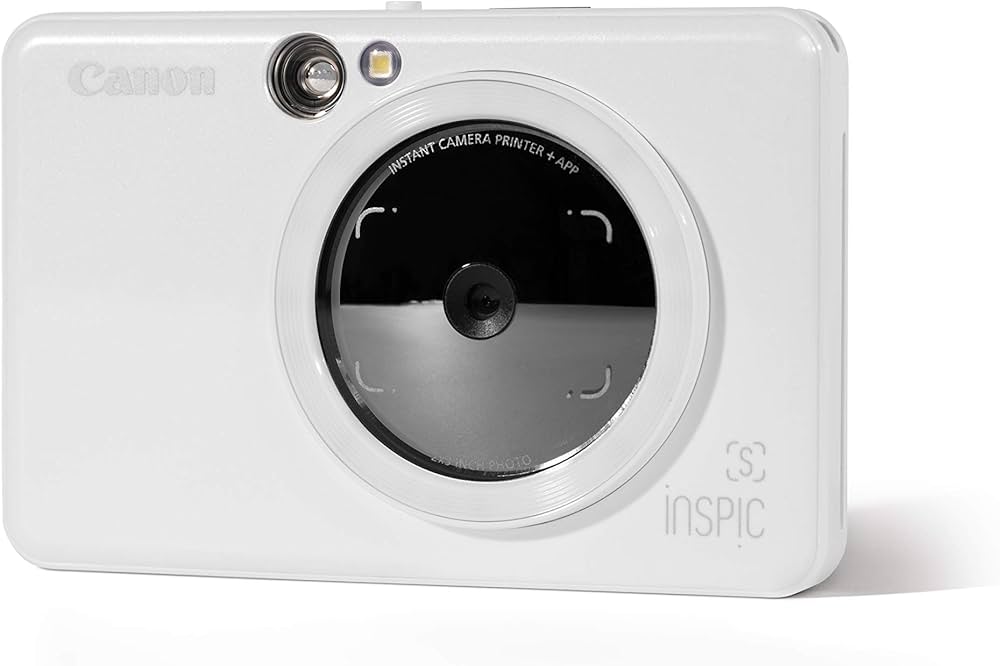 Canon ZV-123A iNSPiC S Instant Camera - Pearl White : Amazon.com