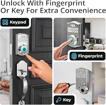 Miko Group Keypad & Fingerprint Keyless Entry Front Door Lock with