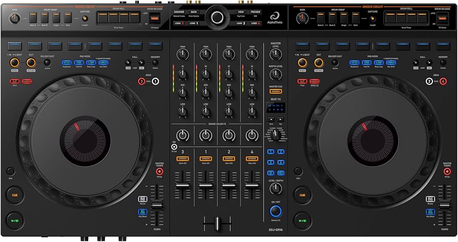 Amazon.com: AlphaTheta DDJ-GRV6 4-channel DJ Controller with