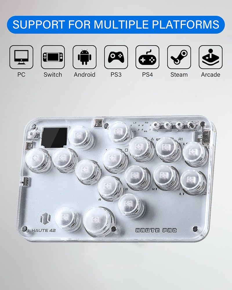 Amazon.com: JZW-Shop Haute42 Leverless Arcade Stick G16, All