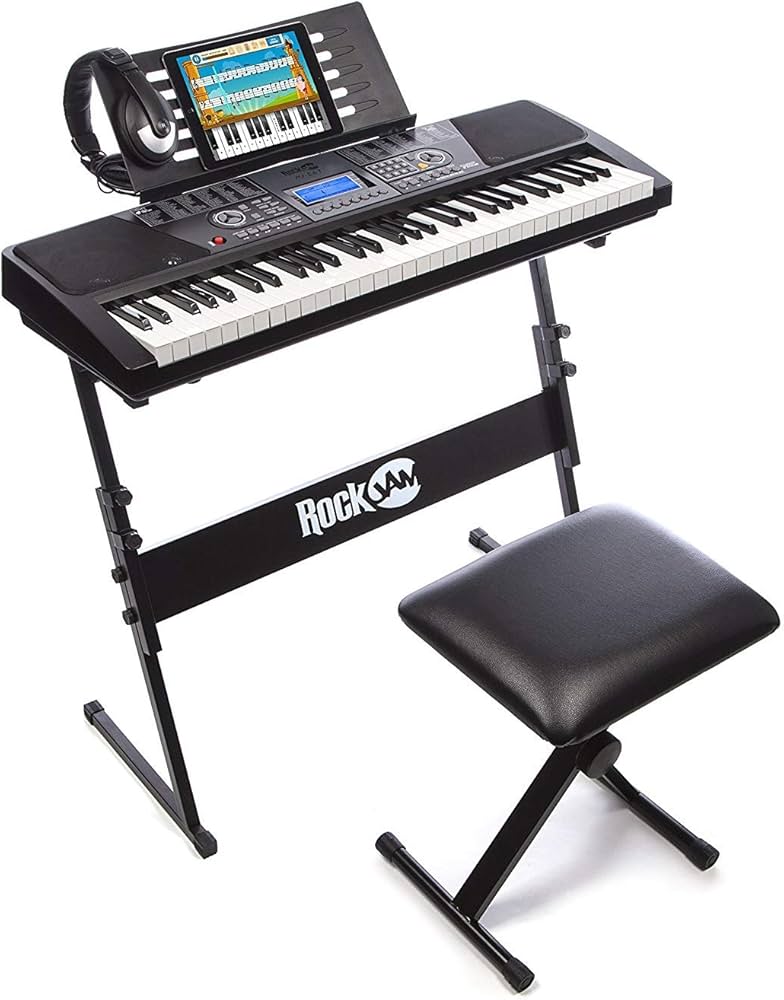 Amazon | [RockJam] [61キー 電子キーボード スーパーキット スタンド